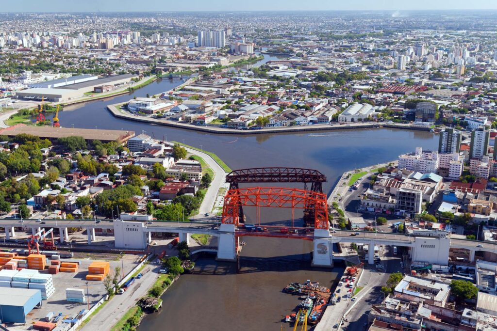 Overflights by helicopter in Buenos Aires, an unforgettable experience. View from the helicopter for Buenos Aires, Argentina.